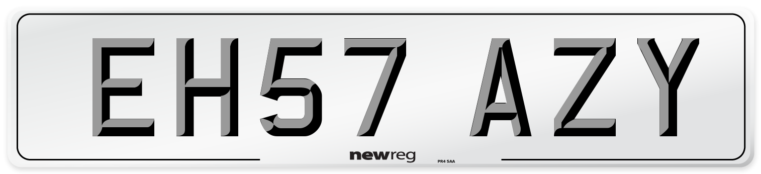 EH57 AZY Number Plate from New Reg